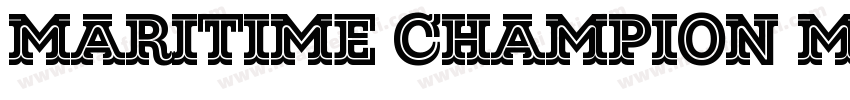 Maritime Champion Medium字体转换